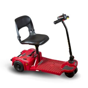 Red Color of Shoprider Echo Folding Lightweight Folding Mobility Scooter - FS777